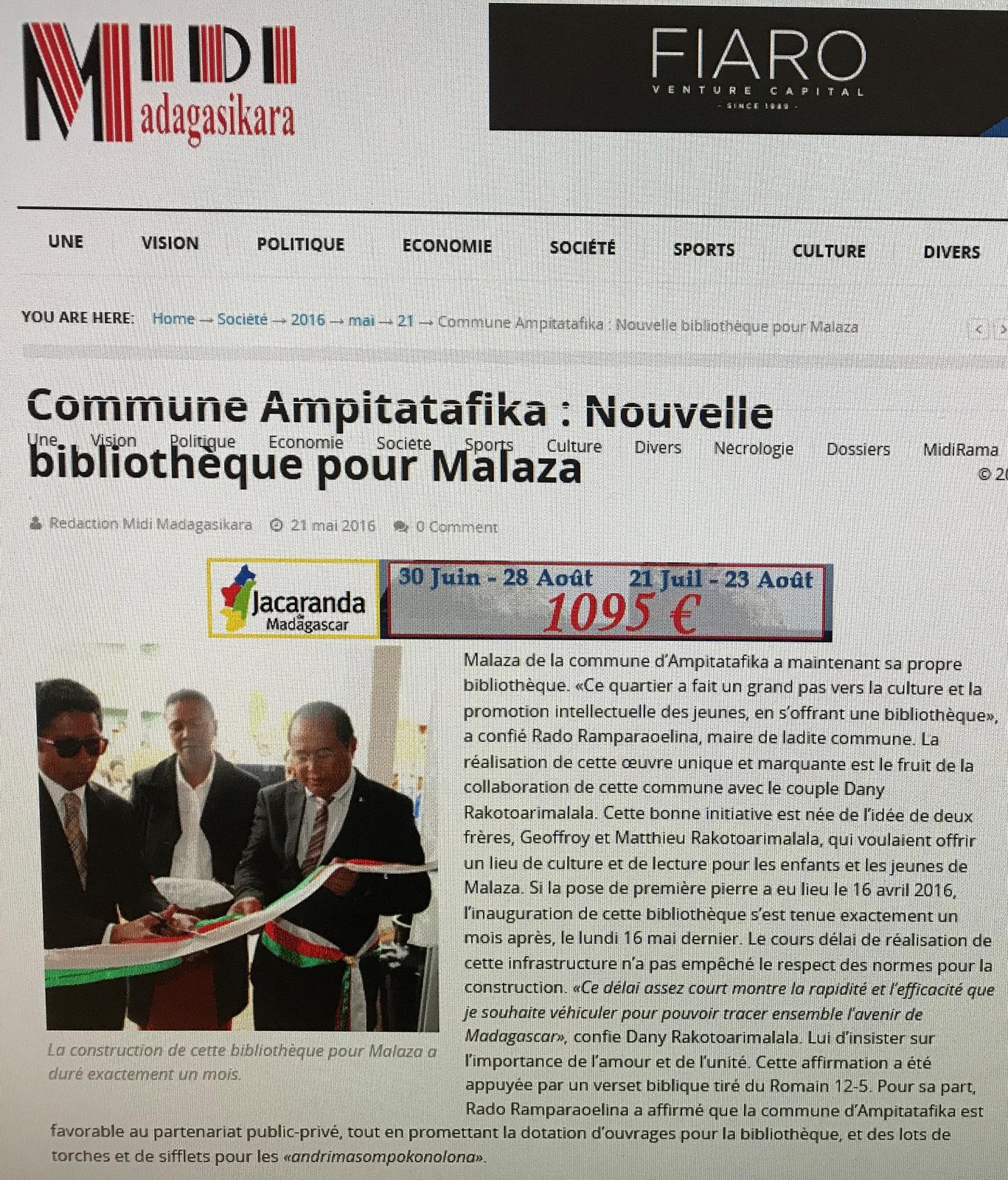 Midi madagascar bibliotheque malaza
